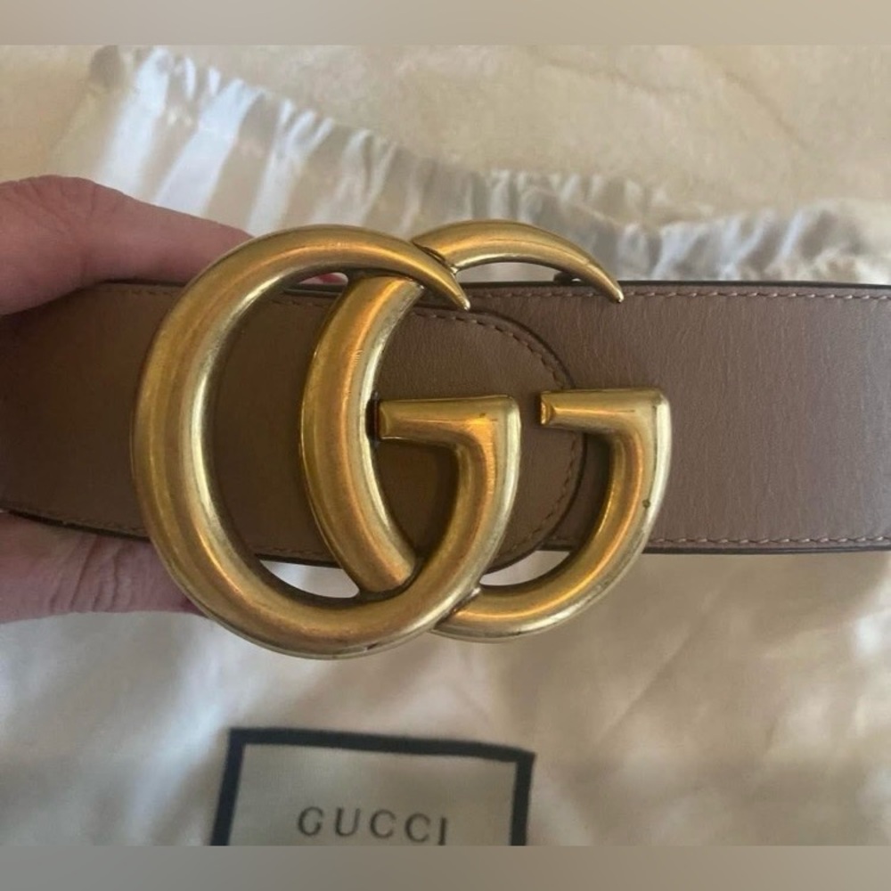 Gucci belt dusky pink size 65-85
